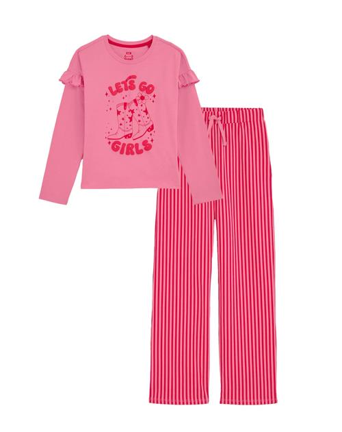 Se WE Fashion Nattøj  pink / rød ved About You