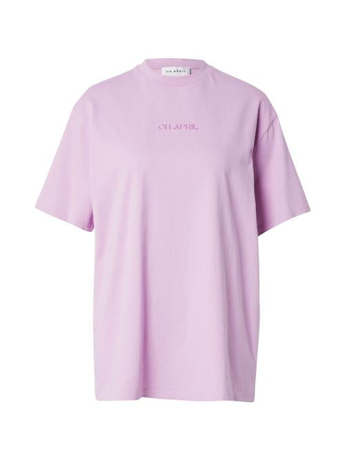 OH APRIL Oversized bluse 'Positive'  lilla / orkidee