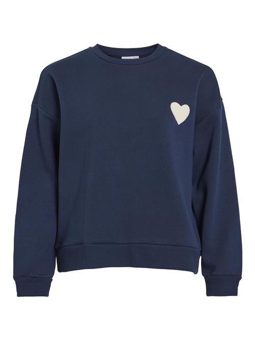 VILA Sweatshirt  navy / hvid