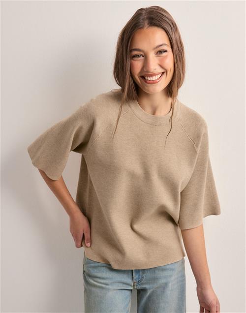 Mercer Amsterdam - Beige - Objreynard 2/4 Knit Pullover Noos