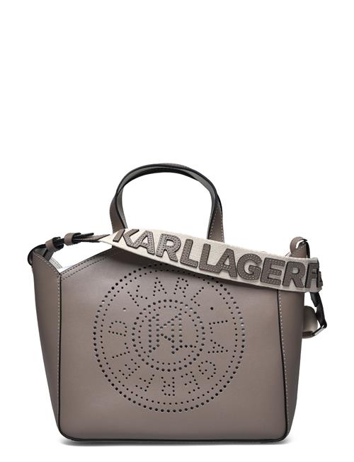 K/Circle Sm Tote Perforated Karl Lagerfeld Grey