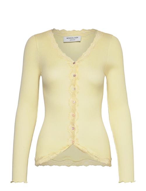 Rwbabette Ls V-Neck Regular Lace Ca Rosemunde Yellow