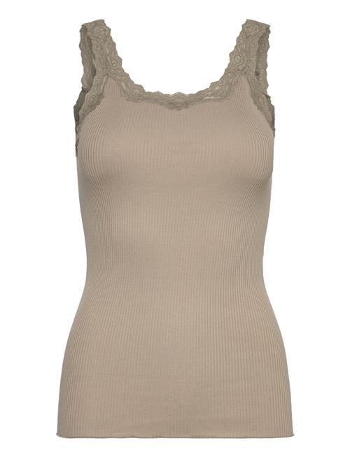 Silk Top W/ Lace Rosemunde Khaki