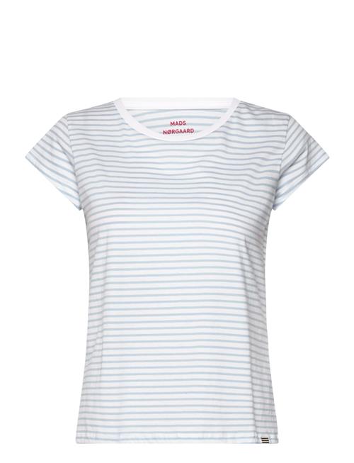 Fine Jersey Stripe Teasy Tee Fav Mads Nørgaard Blue