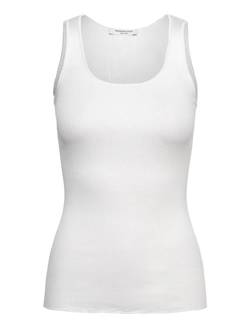 Se Rwbeatha Sl U-Neck Top Rosemunde White ved Booztlet