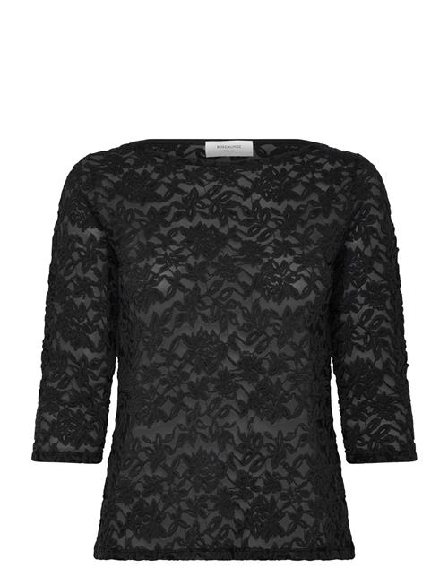 Rwdelicia 2/4 Boatneck T-Shirt Rosemunde Black