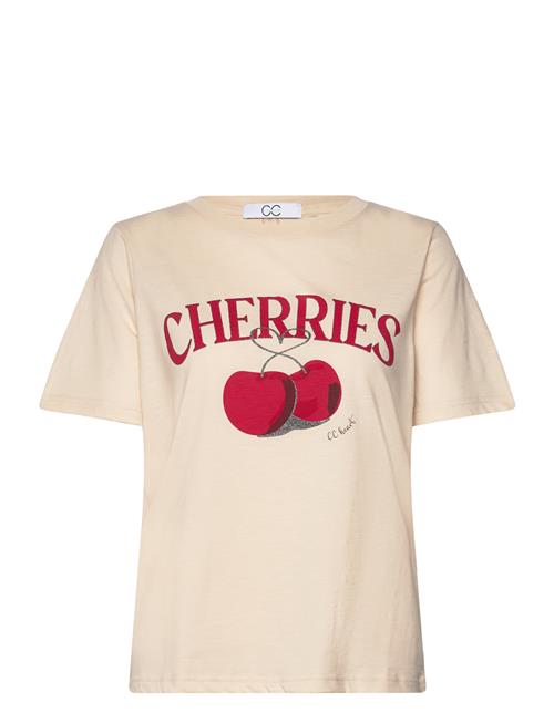 Se Cc Heart Cherries T-Shirt - Mid Sleeve Coster Copenhagen Cream ved Booztlet