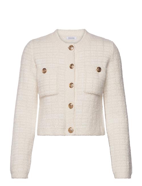 Button Knitted Jacket Bubbleroom Cream