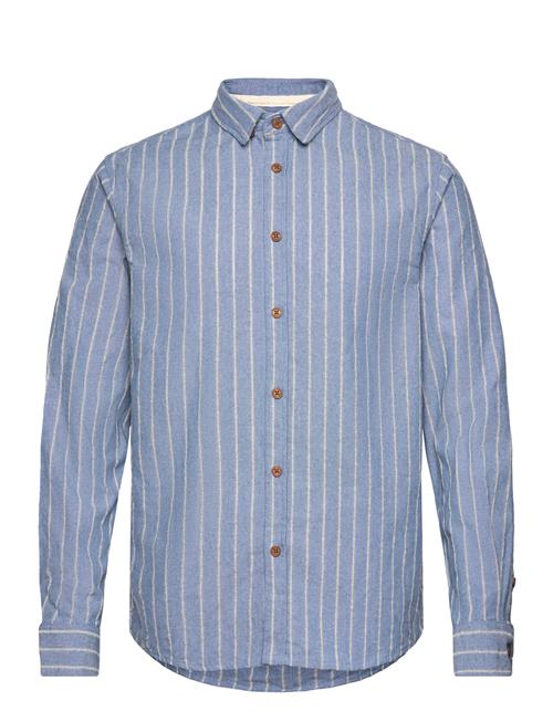 Akleif Ls Stripe Shirt 3 Anerkjendt Blue