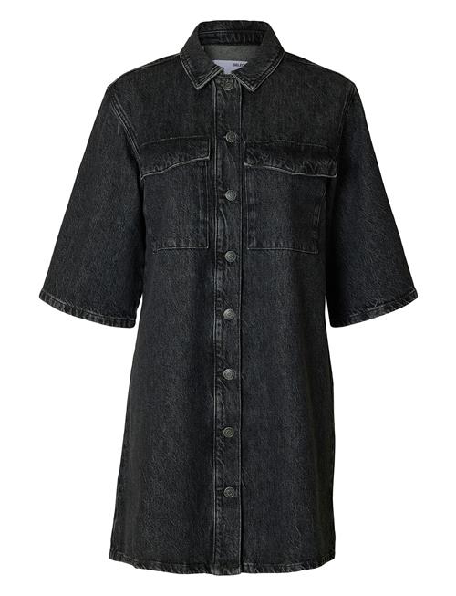 Slfharper Short Dress Selected Black