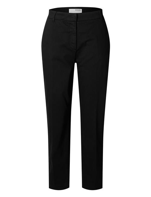 Se Slfvera-Rita Mw Cropped Pant Noos Selected Femme Black ved Booztlet