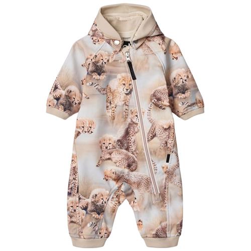 Molo Hill Softshell Suit Cheetah Cubs 92 cm  Beige  92 cm  Unisex