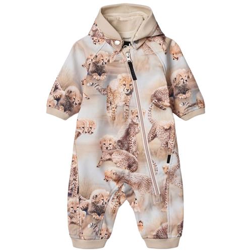 Molo Hill Softshell Suit Cheetah Cubs | Beige | 92 cm