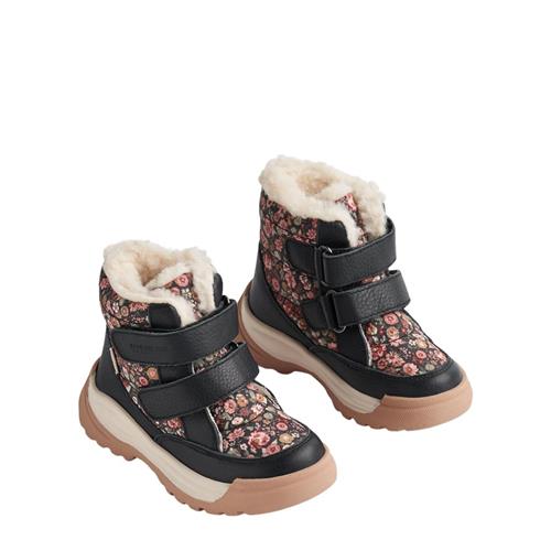 Wheat Millas Tex Vinterstøvler Raven Wild Flowers 32 EU  Sort  32 EU  Unisex