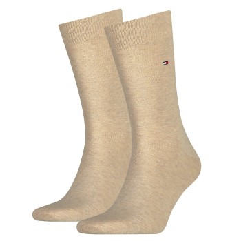 Tommy Hilfiger Legwear Tommy Hilfiger Strømper 2P Men Classic Sock Beige One Size Herre