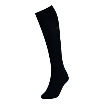 Tommy Hilfiger Legwear Tommy Hilfiger Strømper Women Cotton Knee High Sock Mørkblå bomuld Str 39/42 Dame