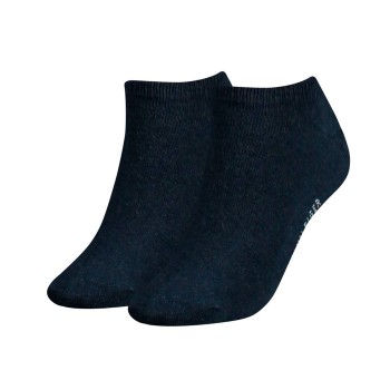 Tommy Hilfiger Legwear Tommy Hilfiger Strømper 2P Women Sneaker Sock Jeansblå Str 35/38 Dame