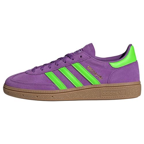 Se ADIDAS ORIGINALS Sneaker low 'Handball Spezial'  neongrøn / lilla ved About You