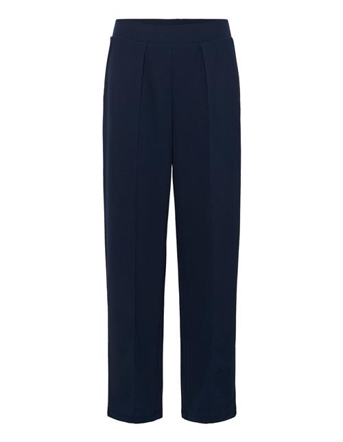 Cream Bukser med lægfolder 'CR Siki'  navy