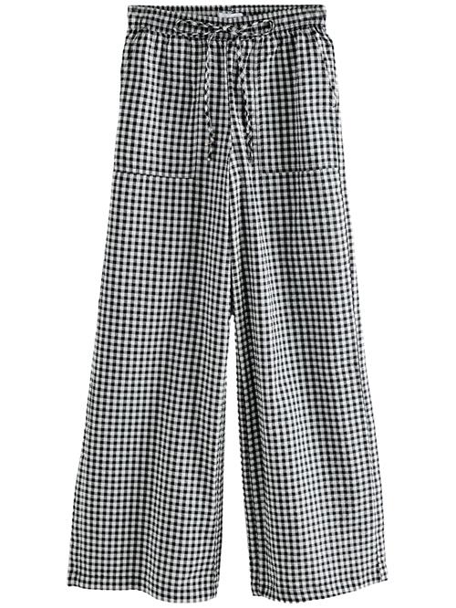 Se Next Bukser ' Gingham'  sort / hvid ved About You