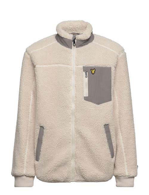 Borg Zip Through Lyle & Scott Junior Cream