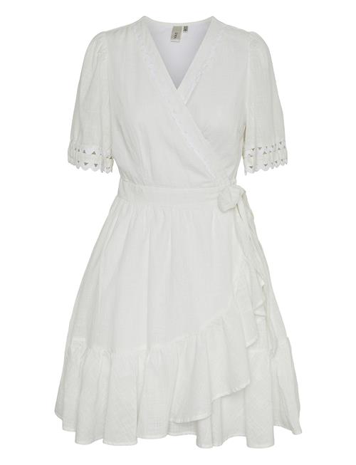 Yasnavina 2/4 Wrap Dress S. YAS White