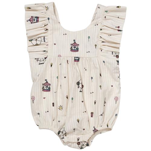 Copenhagen Colors Mønstret Romper Cremefarvet 68 cm  Creme  68 cm  kvinde