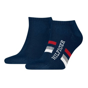 Tommy Hilfiger Legwear Tommy Hilfiger Strømper 2P Men Tab Sneaker Socks Marineblå Str 39/42 Herre