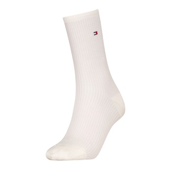 Tommy Hilfiger Legwear Tommy Hlfiger Women Premium Stripe Socks Strømper Offwhite Str 39/42 Dame