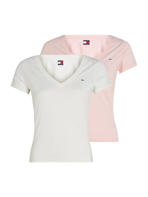 Se Tommy Jeans Shirts  pastelpink / hvid ved About You