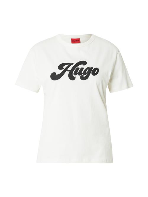 HUGO Shirts 'Damacia_4'  sort / hvid