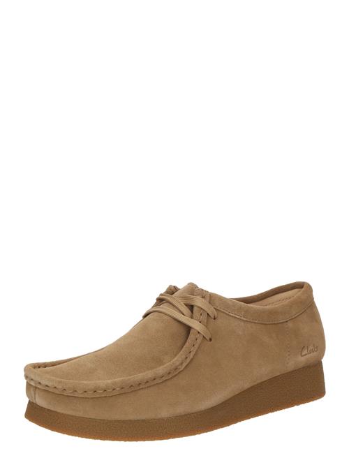 CLARKS Snøresko 'Wallabee EVO'  lysebrun