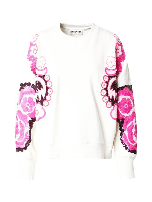 Essentiel Antwerp Sweatshirt 'Hecrazy'  cyclam / lyserød / lys pink / hvid