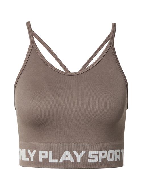 Se ONLY PLAY Sports-BH 'ONPNanna-1'  mokka / hvid ved About You