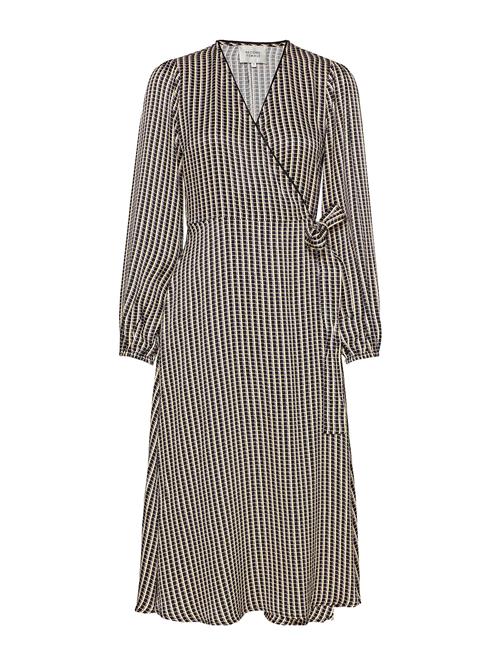 Ed Ls Wrap Dress Second Female Black