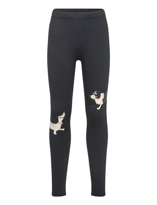 Leggings Dog Placement Lindex Black