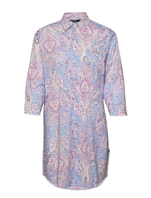 Lrl 3/4 Sl. His Sleepshirt D3 Navy Print Lauren Ralph Lauren Homewear Blue
