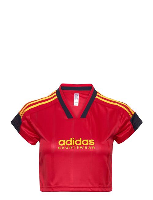 Tiro Cut 3 Stripes Cropped Jersey Adidas Sportswear Red