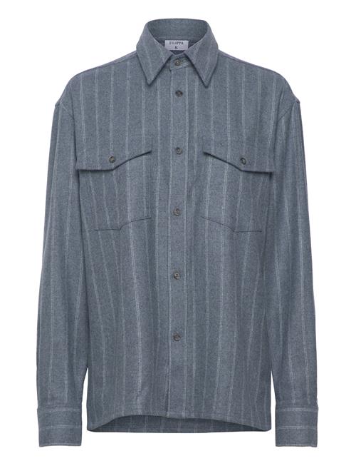 Brushed Wool Overshirt Filippa K Blue