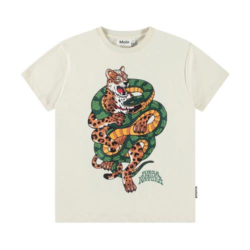 Molo Riley Short Sleeve T-Shirt Jaguar And Snake | Beige | 128 cm