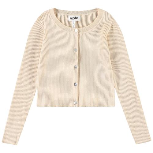 Molo Giselle Knitted Cardigan Brazilian Sand 110/116 cm  Beige  110/116 cm  kvinde