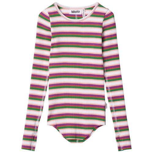 Molo Rochelle Long Sleeve T-shirt Jungle Stripe 110/116 cm  Lyserød  110/116 cm  kvinde