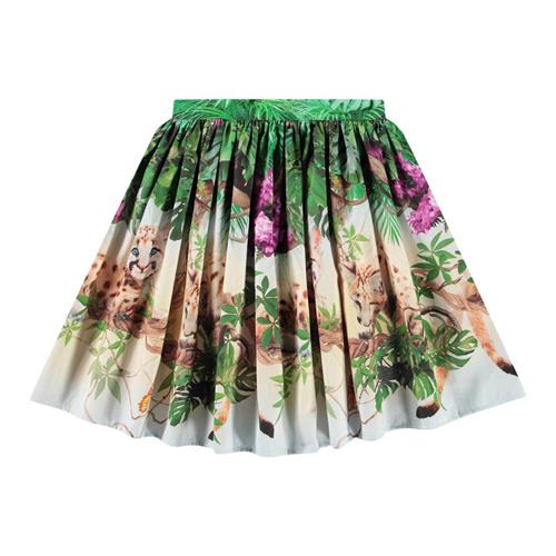 Molo Bonnie Skirt Fluffy Pumas 98/104 cm  Grøn  98/104 cm  kvinde