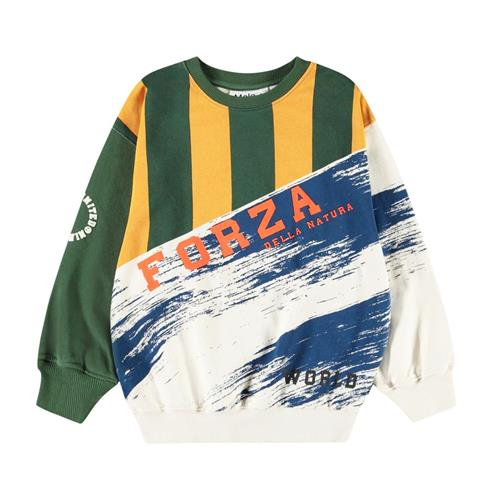 Molo Monti Sweatshirt Mash Up 92 cm  Grøn  92 cm  mand