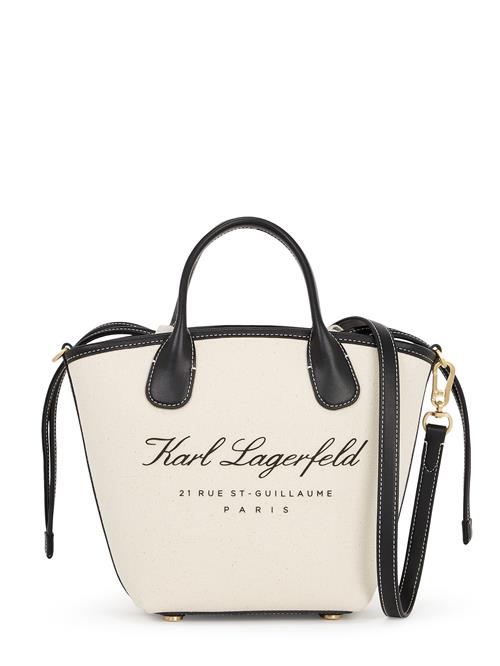 Karl Lagerfeld Strandtaske  sort / naturhvid