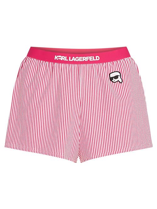 Karl Lagerfeld Pyjamasbukser  mørk pink / hvid