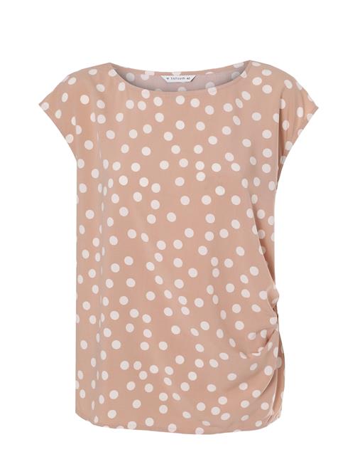 TATUUM Bluse 'Kobie'  beige / mørkebeige