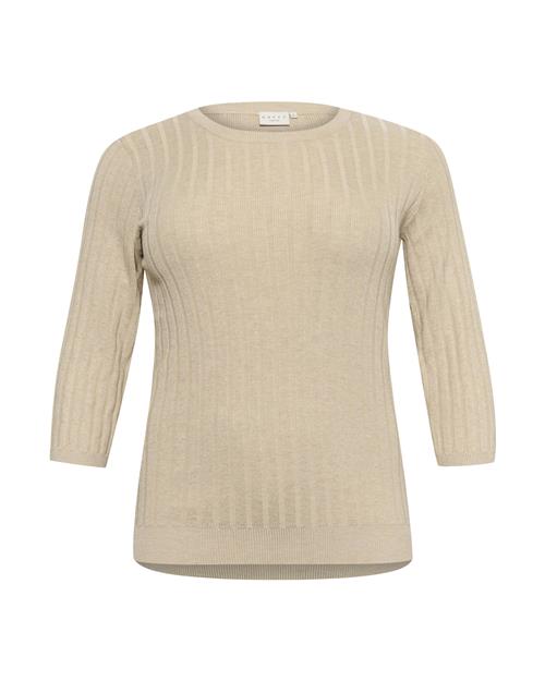 KAFFE CURVE Pullover 'Lizzy'  beige