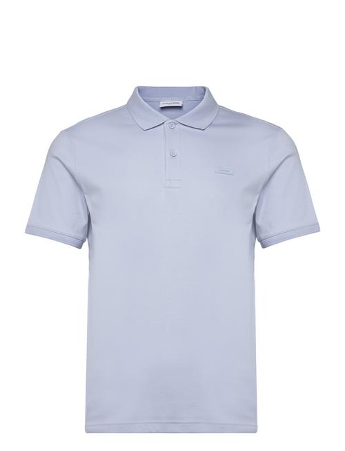 Smooth Cotton Slim Polo Calvin Klein Blue