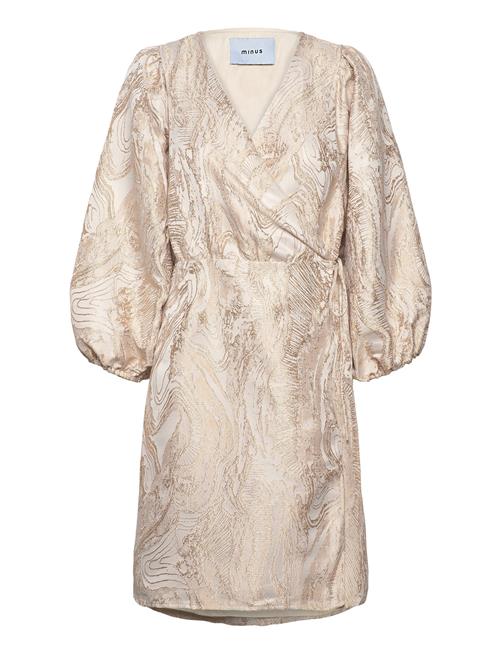 Msalika Short Wrap Dress Minus Gold